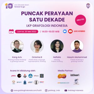 POSTER ACARA PUNCAK HUT-10 Grafologi Indonesia