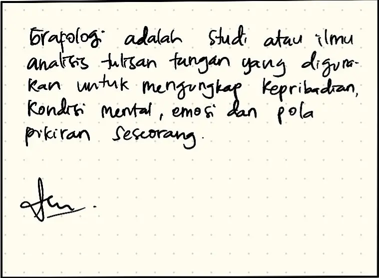 Posisi tanda tangan di kiri