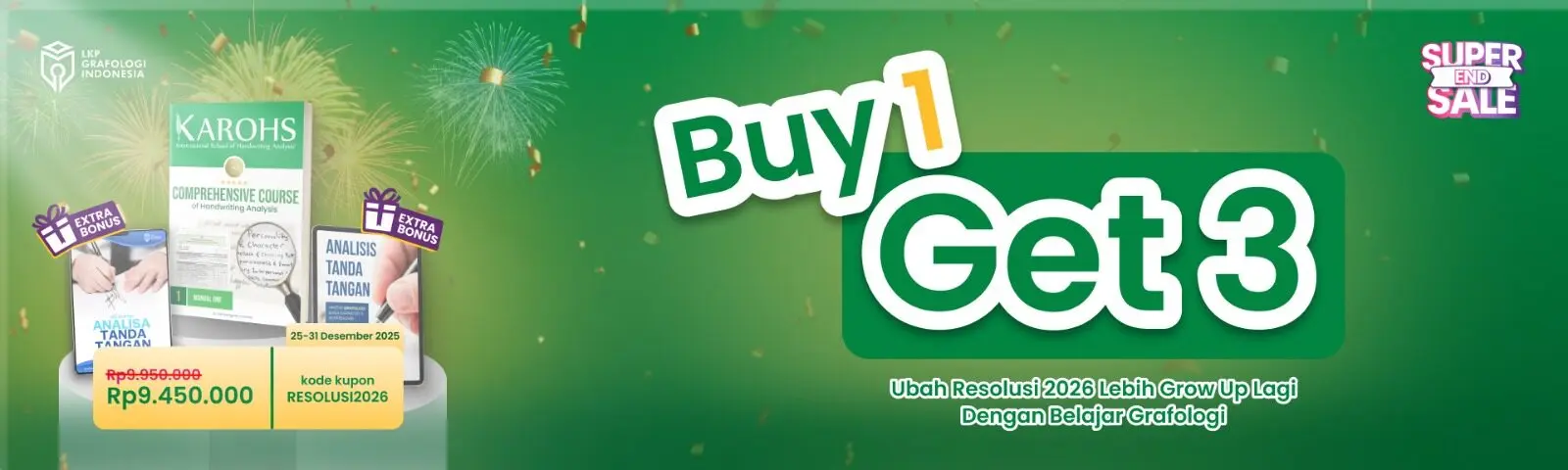 Banner Grafologi Year End Sale 2