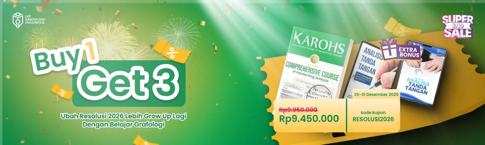 Banner Grafologi Year End Sale