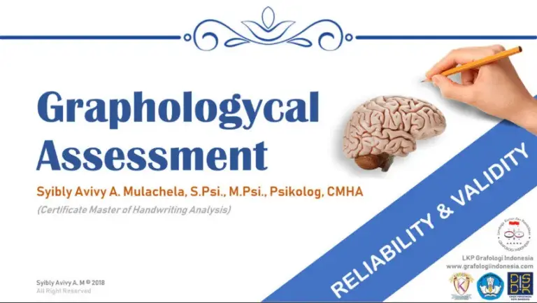 Validitas & Reliabilitas Grafologi 1