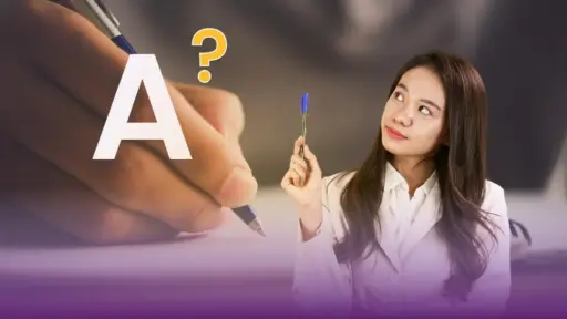 karakter dari huruf A