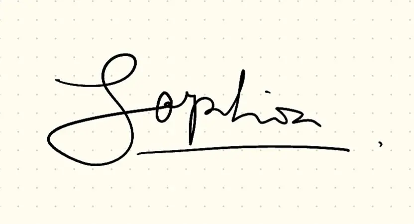 Tanda tangan jelas dan terbaca