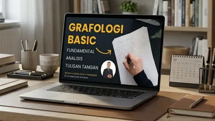 Mockup eCourse Grafologi Basic